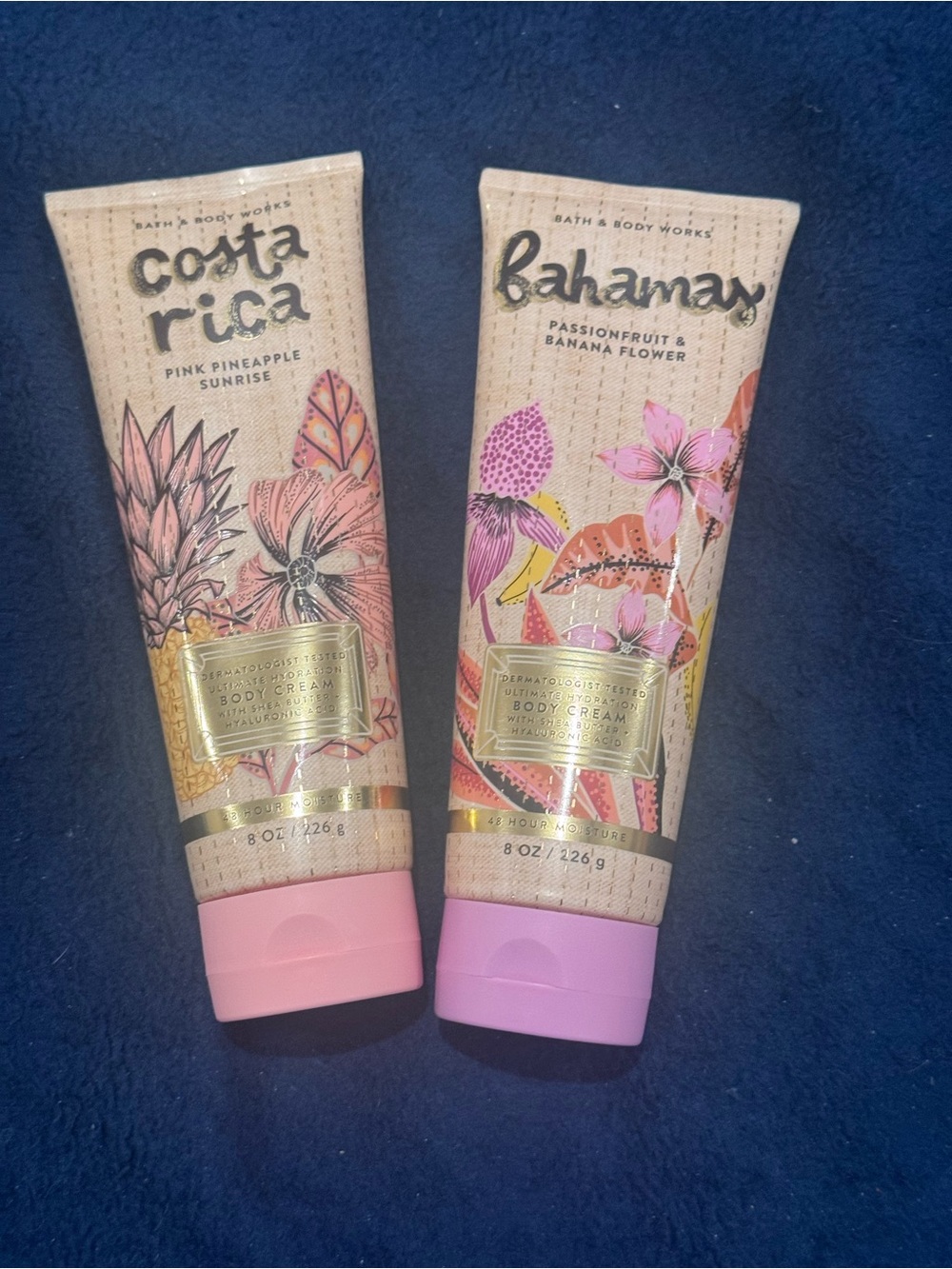 New With Tags Lot 2 Bath And Body Works Body Cream Bahamas And Costa Rica 8oz